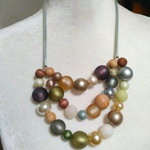 Chunky Metallic Bauble Necklace